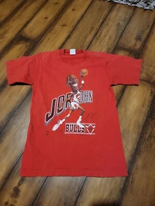 Men’s 1988 Chicago Bulls Michael Jordan Salem Caricature MVP T-Shirt Size Small - Picture 1 of 5