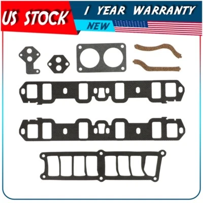 Juego de juntas de colector de admisión para Ford Bronco F-150 Econoline 88-96 5,0 L OHV Foto 1 de 4