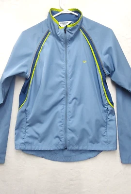 Pearl Izumi Jacket Women’s Size M Cycling  Light Blue Reflective Shell - Image 1 of 4