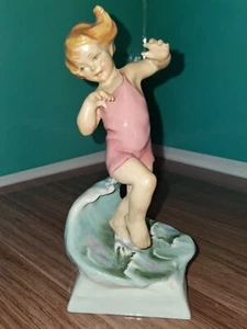 Antique Royal Worcester Porcelain Dancing Boy Figurine - Picture 1 of 9