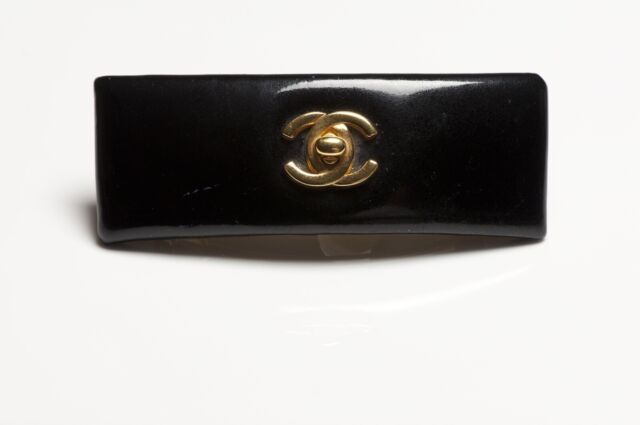 CHANEL Leather Black Hair Accessories for Women for sale