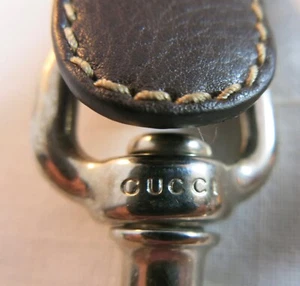 Genuine Gucci Brown Leather Adjustable Shoulder Strap Replacement - Picture 1 of 10