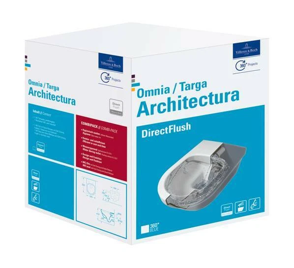 Villeroy & Boch Omnia/Targe Architectura Wand-Tiefspül-WC - 5684HRR1