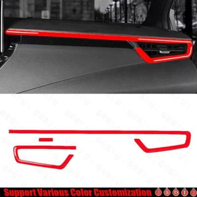 2019-2023 For Toyota Corolla Bright Red Central Console Instrument Strip Trim 3* - Image 1 of 3