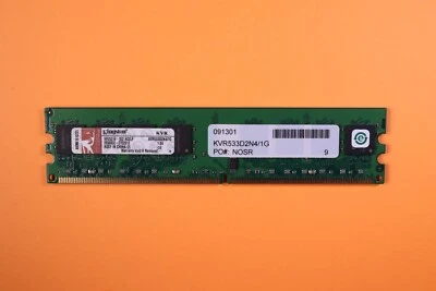 One Kingston KVR533D2N4/1G 533 MHz DDR2 non ECC PC2-4200 chiavetta RAM desktop - Immagine 1 di 2
