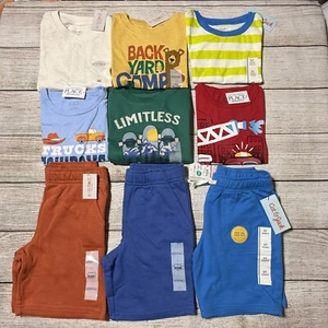 Boys 5T Lot Of Clothes For Spring/Summer. NWT! 9 Pieces. Colorful And Casual - Picture 1 of 24