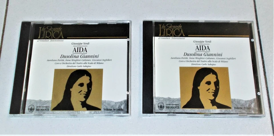 2 Cd Verdi AIDA Dusolina Giannini Carlo Sabajno - LA GRANDE LIRICA 1995 - Immagine 1 di 1