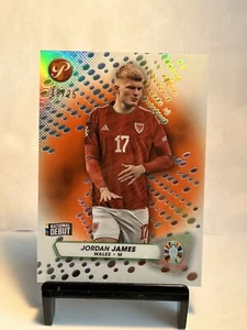 2024 Topps UEFA PRISTINE Soccer Jordan James Debut Orange /25 165 & FF-JJ - Picture 1 of 8