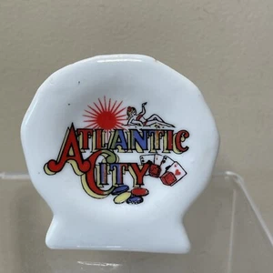 Soporte para palillo de dientes Atlantic City Souvenir porcelana con forma de carcasa - Imagen 1 de 5