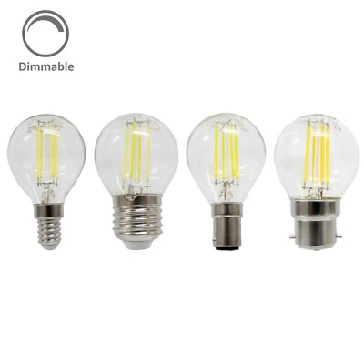 LED Golf Ball Lamp 5W Filament Dimmable 3000k 4000k 6400k SES ES SBC BC - Image 1 of 4