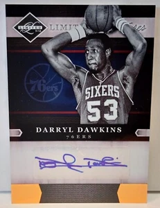 2011-12 PANINI LIMITED AUTOGRAPHS Card #33 Darryl Dawkins 93/99 SIXERS Auto 76ER - Picture 1 of 3