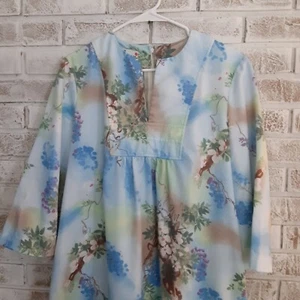 Vintage Lore-nei Hawaii Day Dress Maxi Trend Setter Unique - Picture 1 of 10