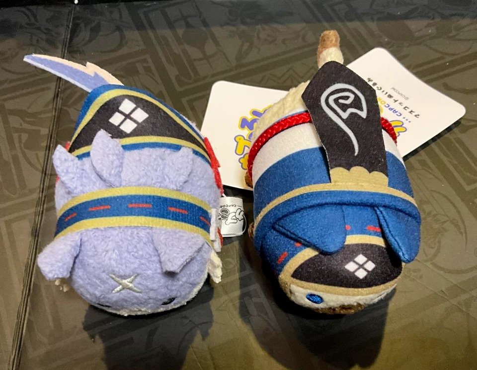 CAPCOM CAPCOROM Monster Hunter Palamute and Palico Mascot Plush from Japan - Image 1 of 2
