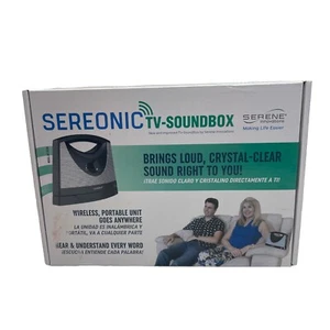 Serene Innovations Sereonic Portable Wireless TV Soundbox Hard of Hearing BT-200 - Picture 1 of 6
