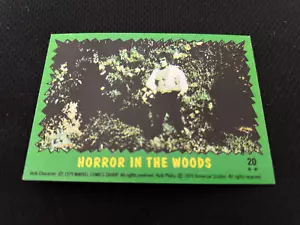 THE INCREDIBLE HULK 1979 TOPPS LOU FERRIGNO ROOKIE #20" HORROR IN WOODS" CARD - Picture 1 of 2