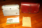 Rare Vintage ZENITH PERSONAL PORTABLE Radio Model L401 Leather Case Untested