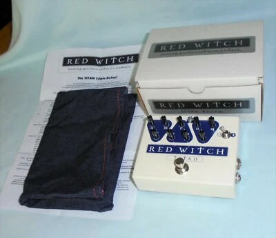 Red Witch Titan Triple Delay Analog Guitar Effects Pedal Signed Ben Fulton - New - Image 1 of 4