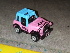 MICRO MACHINES 1990 Vintage - Galoob 90er Jahre - Jeep Version 1 - Pink 250 - Bild 1 von 2