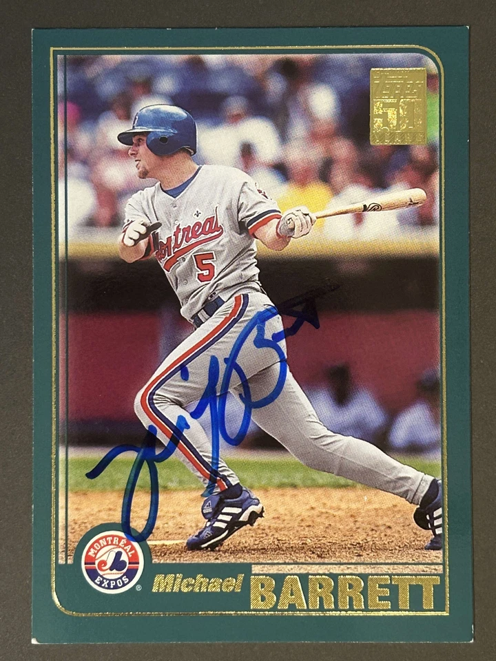 Michael Barrett Autograph Signed 2001 Topps Montreal Expos - Image 1 of 1