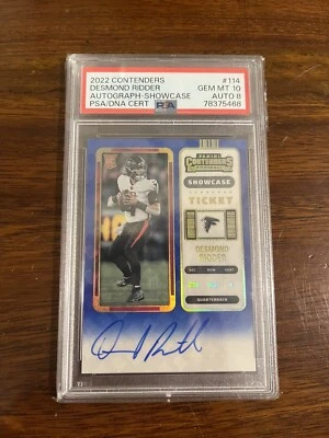 2022 PANINI CONTENDERS- DESMOND RIDDER SHOWCASE PSA 10 AUTO 8 CLEAN💎💎 - Image 1 of 3