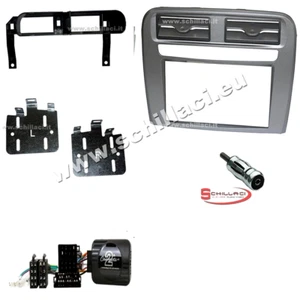Kit mascherina 2 DIN FIAT Grande Punto antracite metallizza + comandi al volant - Foto 1 di 2