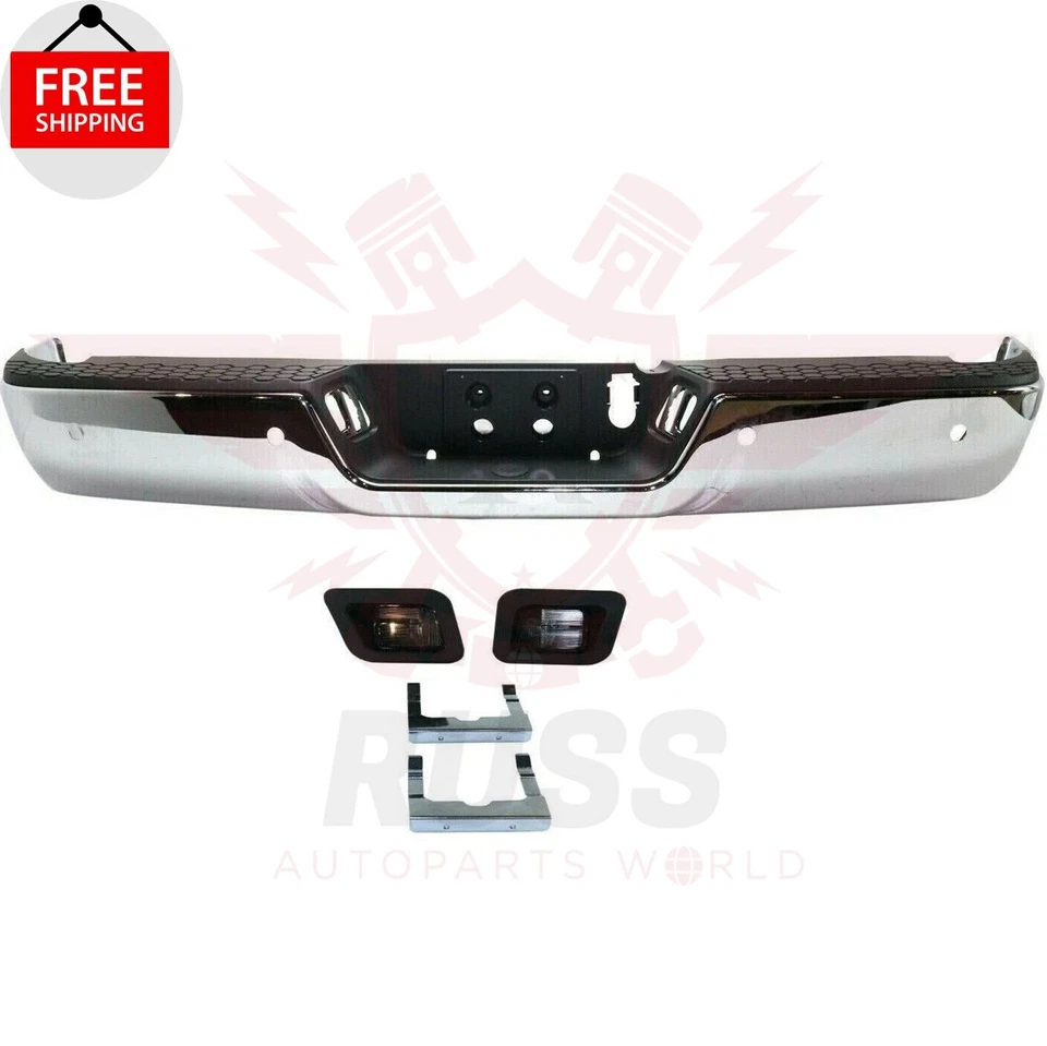 New Rear Step Bumper Assembly Chrome Steel For 2013-2018 Ram 2500 3500 CH1103129 - Image 1 of 4