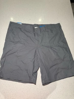 "Pantalones cortos Columbia lavados para hombre 10"" entrepierna AM4471 gris corto talla 38 nuevos con etiquetas" Foto 1 de 4