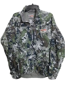 SITKA Jacket Mens Large Gore OptiFade Fleece Lined Digital Camo Full Zip Pockets - Picture 1 of 9