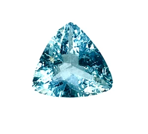 1.150cts Blue natural aquamarine Trillion cut loose gemstones "see video" - Picture 1 of 4
