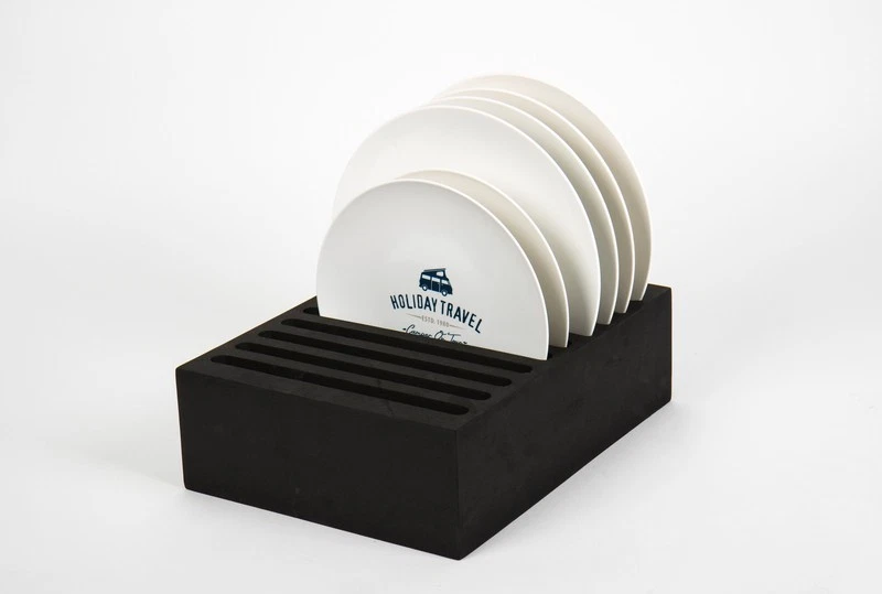 CAMP4 Tellerhalter - Schwarz - Für bis zu 10 Teller