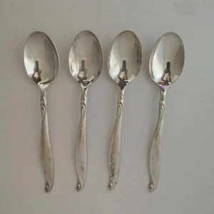 Oneida SKYWARD 1881 Rogers Silverplate 4 Spoons  6 7/8 in Place/Oval soup spoons - Picture 1 of 3