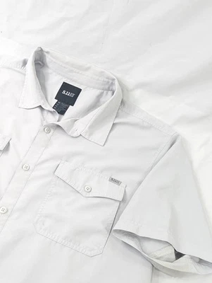5.11 Tactical Taclite Pro Short Sleeve Vented Shirt Mens 2XL Ivory Performance  - Image 1 of 4