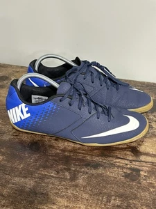 NIKE 'Bombax IC' Blue/White Indoor Soccer Shoes Men's Size 11 Performance Shoe - Picture 1 of 10