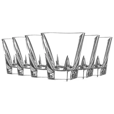 RCR Crystal 6x Fusion Whisky Glasses Set Cut Glass Cocktail Tumblers 270ml - Image 1 of 4