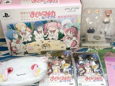 PSP Madoka Magica Portable Limited Edition Kyubey Box Set Japan CIB Unused Bonus - Image 1 of 4
