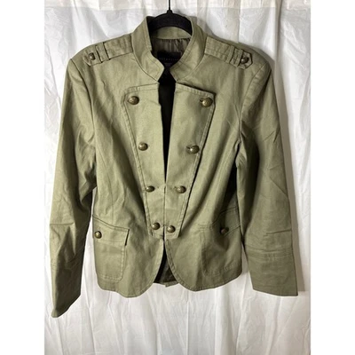Chaqueta Estilo Militar Atención Verde Oliva Doble Pecho Talla 16 Foto 1 de 4