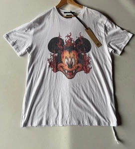 ksubi tshirt Men Medium Fuego Biggie White Cotton Short Sleeve New - Picture 1 of 14