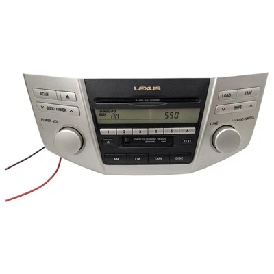 2006 Lexus RX330 RX400h AM FM 6 Disc CD Player Cassette Radio Receiver P6847 OEM - Image 1 of 4