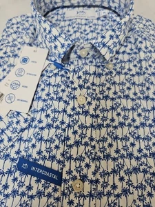Southern Tide Short Sleeve Polo Shirt MEDIUM Classic White Talk to the Palm New - Picture 1 of 6