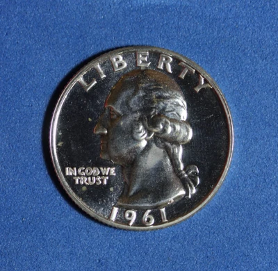1961- Quarter Dollar PROOF #P32538 - Image 1 of 2