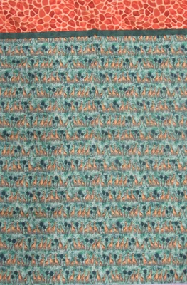 Funda de Almohada Estándar Algodón Casera JIRAFAS ANIMAL PRINT PALMERAS VERDES Foto 1 de 2