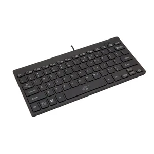 Mini Tastatur kabelgebunden dünn leicht 78 Tasten USB Multimedia klein für PC Computer L... - Bild 1 von 4