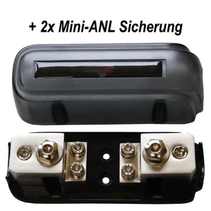Auto Sicherungshalter bis 50 mm² Stromkabel + 2x 80 Ampere Sicherung (=1x 160A)  - Bild 1 von 2