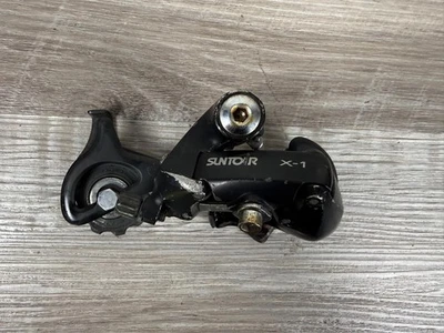 Desviador trasero vintage Suntour X-1 jaula larga Touring & Mountain 90S Foto 1 de 4