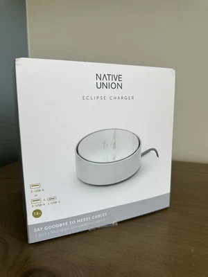 Новый родной Union Eclipse 3 порта USB-C Galaxy зарядное устройство сенсорный датчик и свет белый - Изображение 1 из 4