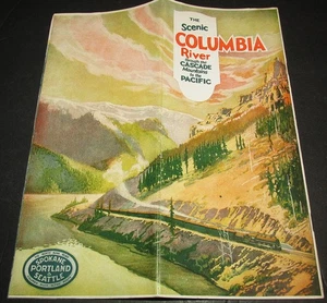 SP&S Spokane Portland Seattle Railroad 1930 Columbia River Advertising Brochure - Picture 1 of 3