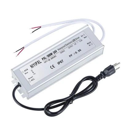 Controlador LED 300 vatios (150 W X2) transformador de 24 V CC, fuente de alimentación IP67 impermeable... Foto 1 de 4