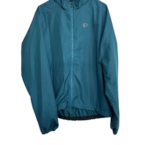 Pearl Izumi Windbreaker Jacket Size XL Blue Zip Up Lightweight Women’s Cycling - Picture 1 of 8