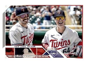 2023 Topps Update US305 Jose Miranda/Carlos Correa - Twins VC SSP Gold