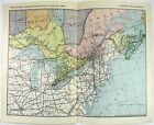 Eastern Canada - Original 1898 Railroad Map - Ontario, Quebec & The Maritimes